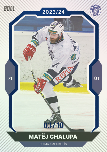 Chalupa Matěj 23-24 GOAL Cards Chance liga Blue #353