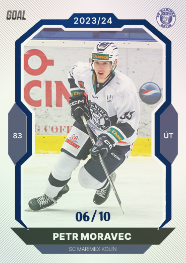 Moravec Petr 23-24 GOAL Cards Chance liga Blue #354