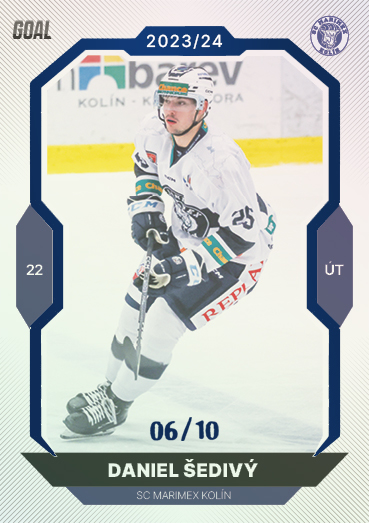 Šedivý Daniel 23-24 GOAL Cards Chance liga Blue #356