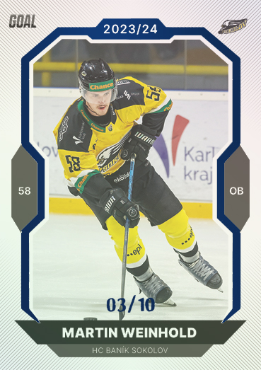 Weinhold Martin 23-24 GOAL Cards Chance liga Blue #360