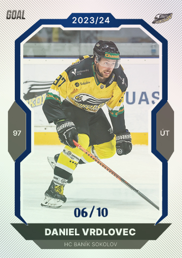 Vrdlovec Daniel 23-24 GOAL Cards Chance liga Blue #366