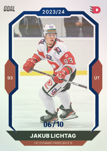 Lichtag Jakub 23-24 GOAL Cards Chance liga Blue #379