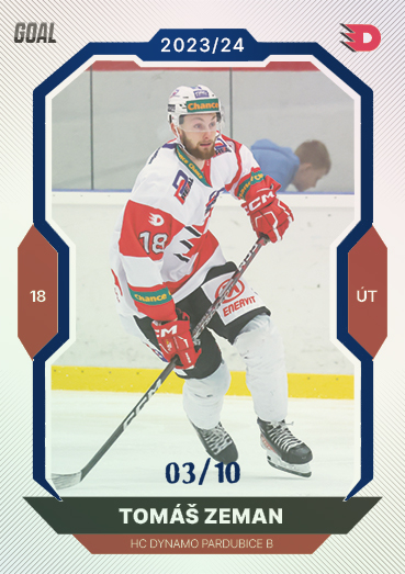 Zeman Tomáš 23-24 GOAL Cards Chance liga Blue #382