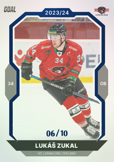 Zukal Lukáš 23-24 GOAL Cards Chance liga Blue #388