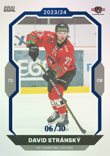 Stránský David 23-24 GOAL Cards Chance liga Blue #390