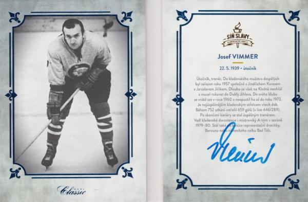 Vimmer Josef 2019 OFS Classic Síň slávy Kladenského hokeje Booklet #32