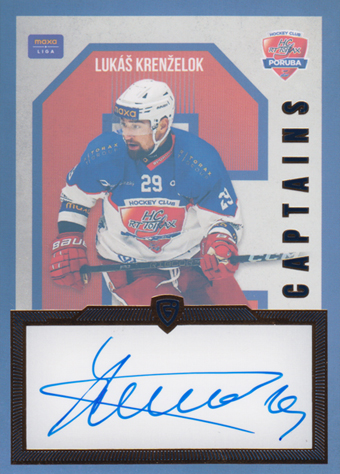 Krenželok Lukáš 24-25 GOAL Cards Maxa liga Captains Auto #C-01
