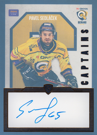 Sedláček Pavel 24-25 GOAL Cards Maxa liga Captains Auto #C-06