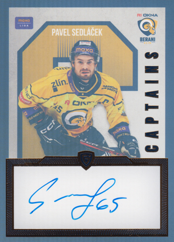 Sedláček Pavel 24-25 GOAL Cards Maxa liga Captains Auto #C-06