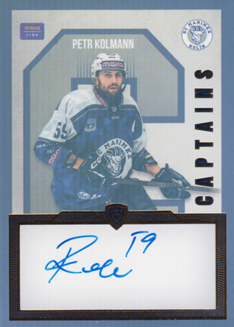 Kolmann Petr 24-25 GOAL Cards Maxa liga Captains Auto #C-12