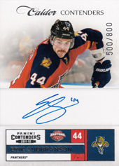 Gudbranson Erik 11-12 Panini Contenders Calder Contenders #222