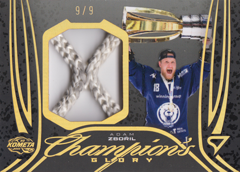 Zbořil Adam 2025 Tipsport ELH Play Off Champion's Glory Net Cord #CG-AZ