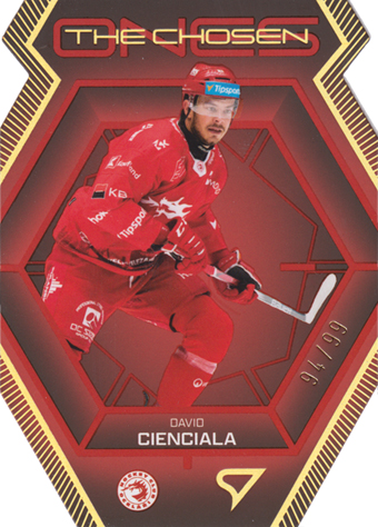 Cienciala David 24-25 Tipsport Extraliga The Chosen Ones Gold Die Cut #CO-01