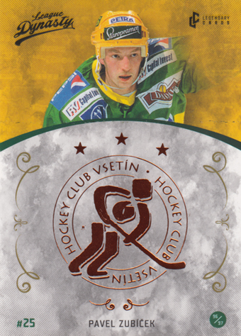 Zubíček Pavel 2021 Legendary Cards League Dynasty Copper #72