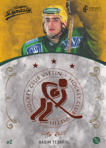 Tesařík Radim 2021 Legendary Cards League Dynasty Copper #114