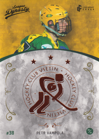 Vampola Petr 2021 Legendary Cards League Dynasty Copper #152