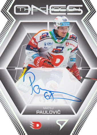 Paulovič Matej 24-25 Tipsport Extraliga The Chosen Ones Die Cut Auto #COS-MP