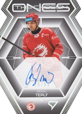 Teplý Michal 24-25 Tipsport Extraliga The Chosen Ones Die Cut Auto #COS-MT