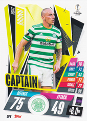 Brown Scott 20-21 Topps Match Attax Extra CL Captain #CP8