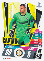 Handanovič Samir 20-21 Topps Match Attax Extra CL Captain #CP15