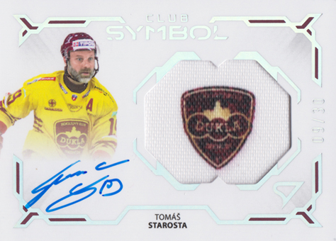 Starosta Tomáš 24-25 Tipos Extraliga Club Symbol Silver Auto #CS-TS