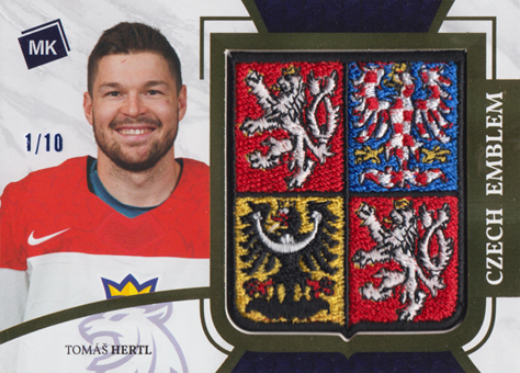 Hertl Tomáš 2022 MK Reprezentace Czech Emblem Blue #CS-TH