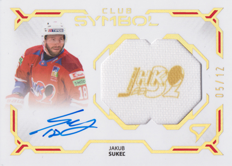 Sukeľ Jakub 24-25 Tipos Extraliga Club Symbol Gold Auto #CS-JS