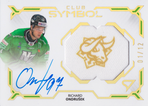 Ondrušek Richard 24-25 Tipos Extraliga Club Symbol Gold Auto #CS-RO