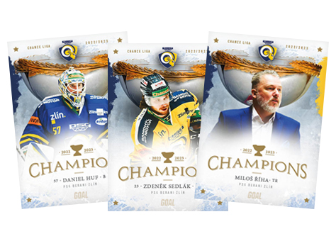 Kompletní set 2023 GOAL Cards Champions Zlín #1-30
