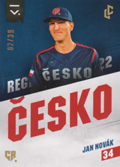 Novák Jan 2023 LC Czech Baseball Extraleague Česko 2022 Leather #R-18