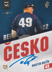 Mužík Martin 2023 LC Czech Baseball Extraleague Česko 2022 Auto #R-17