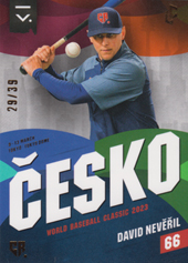 Nevěřil David 2023 LC Czech Baseball Extraleague Česko 2023 Leather #T-36