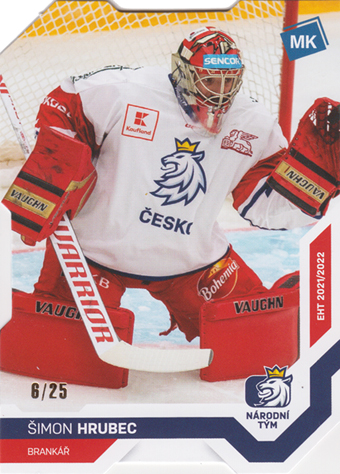 Hrubec Šimon 2022 MK Reprezentace Die Cut #34