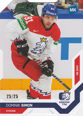 Simon Dominik 2022 MK Reprezentace Die Cut #52