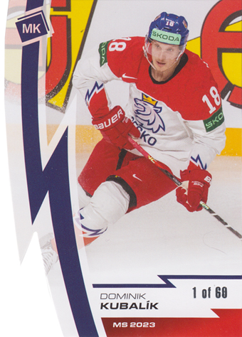Kubalík Dominik 2023 MK Reprezentace Die Cut #58