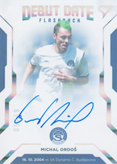 Ordoš Michal 20-21 Fortuna Liga Debut Date Flashback Auto #DF1