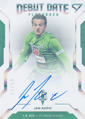 Kopic Jan 20-21 Fortuna Liga Debut Date Flashback Auto #DF5