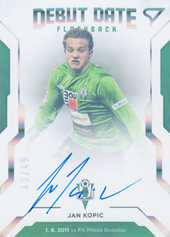 Kopic Jan 20-21 Fortuna Liga Debut Date Flashback Auto #DF5