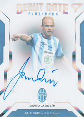 Jarolím David 20-21 Fortuna Liga Debut Date Flashback Auto #DF6