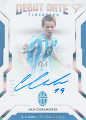 Chramosta Jan 20-21 Fortuna Liga Debut Date Flashback Auto #DF7