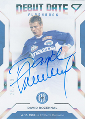 Rozehnal David 20-21 Fortuna Liga Debut Date Flashback Auto #DF8