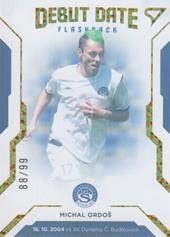 Ordoš Michal 20-21 Fortuna Liga Debut Date Flashback Limited #DF1