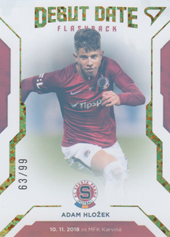 Hložek Adam 20-21 Fortuna Liga Debut Date Flashback Limited #DF2