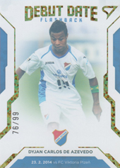 de Azevedo Dyjan Carlos 20-21 Fortuna Liga Debut Date Flashback Limited #DF3
