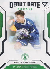 Bačkovský Hugo Jan 20-21 Fortuna Liga Debut Date Rookie #DR4