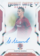 Minchev Martin 20-21 Fortuna Liga Debut Date Rookie Auto #DR3