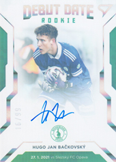 Bačkovský Hugo Jan 20-21 Fortuna Liga Debut Date Rookie Auto #DR4