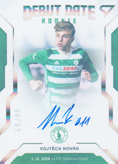 Novák Vojtěch 20-21 Fortuna Liga Debut Date Rookie Auto #DR5