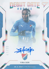 Sor Yira 20-21 Fortuna Liga Debut Date Rookie Auto #DR6