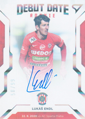 Endl Lukáš 20-21 Fortuna Liga Debut Date Rookie Auto #DR10